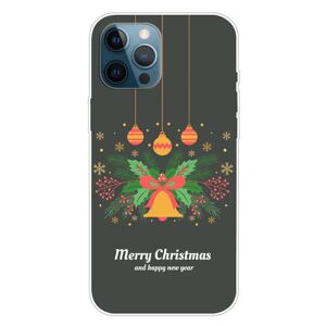 MOBILCOVERS.DK iPhone 15 Pro Fleksibelt Plastik Jule Cover - Merry Christmas - Julekrans & Juleklokke