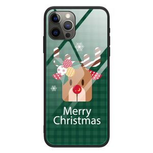 MOBILCOVERS.DK iPhone 15 Pro Jule Cover m. Glasbagside - Merry Christmas - Rensdyr
