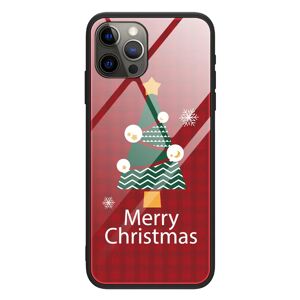 MOBILCOVERS.DK iPhone 15 Pro Jule Cover m. Glasbagside - Merry Christmas - Juletræ
