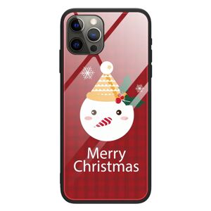 MOBILCOVERS.DK iPhone 15 Pro Jule Cover m. Glasbagside - Merry Christmas - Snemand