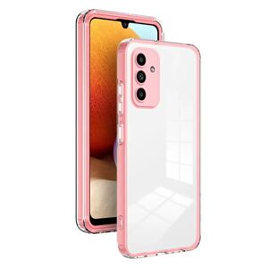 MOBILCOVERS.DK Samsung Galaxy A15 (5G) / A15 Hybrid Plastik Cover - Gennemsigtig / Lyserød