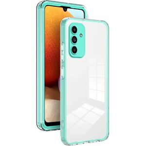 MOBILCOVERS.DK Samsung Galaxy A15 (5G) / A15 Hybrid Plastik Cover - Gennemsigtig / Turkis