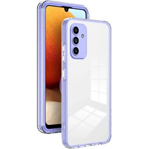 MOBILCOVERS.DK Samsung Galaxy A15 (5G) / A15 Hybrid Plastik Cover - Gennemsigtig / Lilla