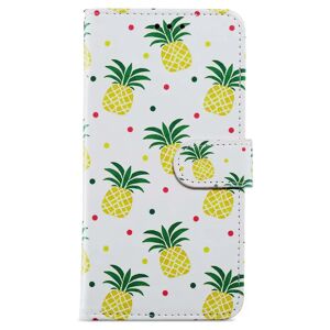 MOBILCOVERS.DK Samsung Galaxy A35 (5G) Læder Cover m. Pung og Strop - Ananas