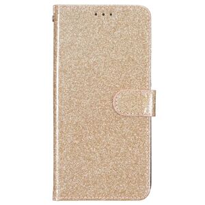 MOBILCOVERS.DK Samsung Galaxy A55 (5G) Læder Cover m. Pung & Strop - Glimmer - Guld