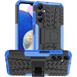 MOBILCOVERS.DK Samsung Galaxy A15 (5G) / A15 Cool Tyre Håndværker Cover m. Stander - Sort / Blå