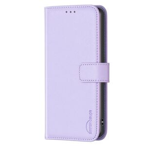EIDERWOOD Samsung Galaxy M15 (5G) Kunstlæder Flip Cover m. Kortholder & Ståfunktion - Lavendel