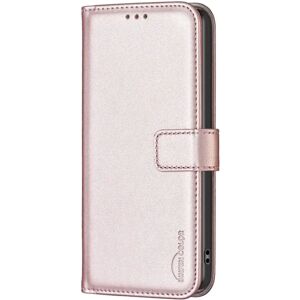 EIDERWOOD Motorola Edge 50 Pro Kunstlæder Flip Cover m. Kortholder & Ståfunktion - Rose Gold