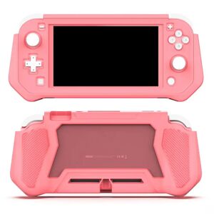 MOBILCOVERS.DK Nintendo Switch Lite 360° Plastik Cover m. Indbygget Skærmbeskyttelse - Pink