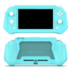 MOBILCOVERS.DK Nintendo Switch Lite 360° Plastik Cover m. Indbygget Skærmbeskyttelse - Turkis