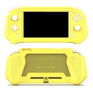MOBILCOVERS.DK Nintendo Switch Lite 360° Plastik Cover m. Indbygget Skærmbeskyttelse - Gul