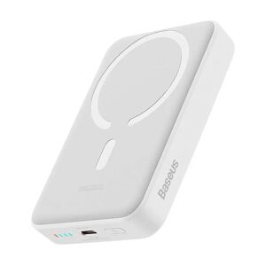 Baseus Mini 30W Magnetisk Powerbank 10.000 mAh m. USB-C PD & Qi Trådløs Opladning - MagSafe Kompatibel - Hvid