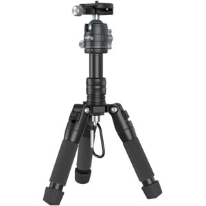 SmallRig 4289 Aluminium Mini Tripod VT-20 m. Justerbare Ben & Mobil Holder - Sort