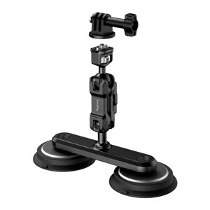 SmallRig 4467 Universal Actionkamera Mount m. Dual Magnetisk Sugekop - Sort