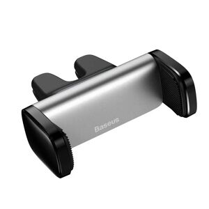 Baseus Steel Cannon Mobilholder til Bilens Ventilation - Max Mobil: 55 x 84mm - Sølv
