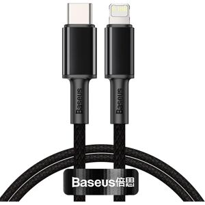 Baseus High Density 20W PD USB-C til Lightning Kabel - 1m - Sort