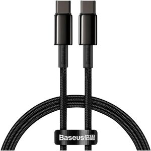 Baseus Tungsten Gold 100W PD USB-C til USB-C Kabel - 1m - Sort