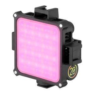 Zhiyun LED Fiveray M20C (RGB) Lommelygte m. Magnetisk Forlængerbeslag - Sort