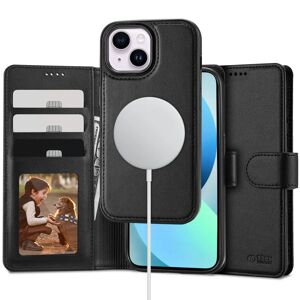 iPhone 13 Tech-Protect 2-i-1 Læder Cover m. Pung - MagSafe Kompatibel - Sort