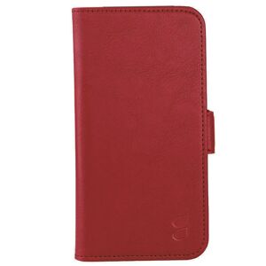 GEAR iPhone 15 Læder Cover m. Pung - MagSafe Kompatibel - Rød