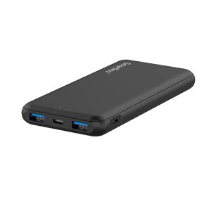 Smartline 22.5W Fast Charger Powerbank - 1 x USB-A (QC) & 2 x USB-C (PD) - 10000 mAh - Sort