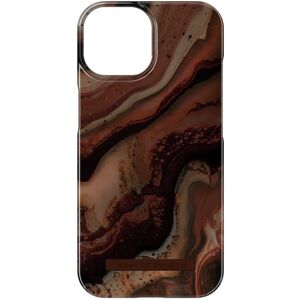 iDeal Of Sweden iPhone 15 Fashion Case - Dark Amber Marble