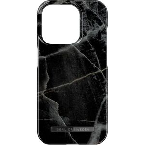 iDeal Of Sweden iPhone 15 Pro Fashion Case - Black Thunder Marble