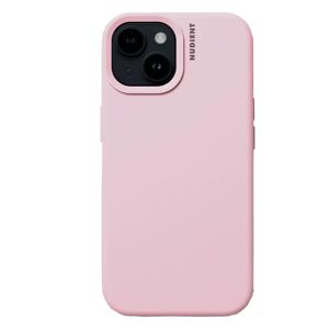 Nudient Base Silicone iPhone 15 Cover - Baby Pink