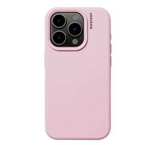 Nudient Base Silicone iPhone 15 Pro Cover - Baby Pink