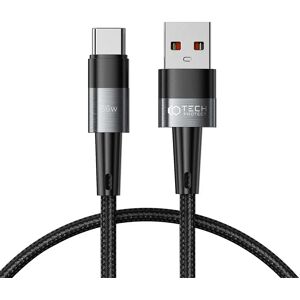 Tech-Protect Ultraboost 66W/6A USB-A til USB-C Kabel 25cm - Sort