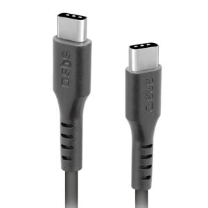 SBS USB-C til USB-C 3.1 Kabel - 1.5 Meter - 10 Gbit/s / 45W (PD) - Sort