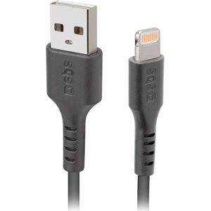 SBS USB-A til Lightning Kabel MFI - 1 Meter - 480 Mbit/s - Sort