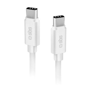 SBS Polo Collection USB-C til USB-C Kabel - 1 Meter - 480 Mbit/s - Hvid