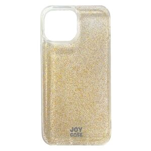 iPhone 13 Mini Joy Case Hybrid Glitter Cover - Gennemsigtig / Guld