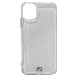 iPhone 11 Joy Case Hybrid Glitter Cover - Gennemsigtig / Sølv