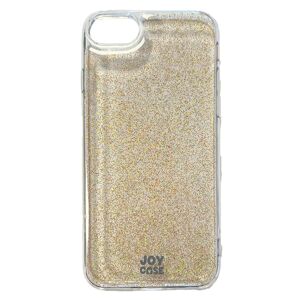 iPhone SE (2022 / 2020) / 8 / 7 Joy Case Hybrid Glitter Cover - Gennemsigtig / Guld