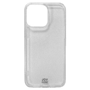 iPhone 15 Pro Max Joy Case Hybrid Glitter Cover - Gennemsigtig / Sølv