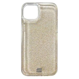 iPhone 15 Plus Joy Case Hybrid Glitter Cover - Gennemsigtig / Guld