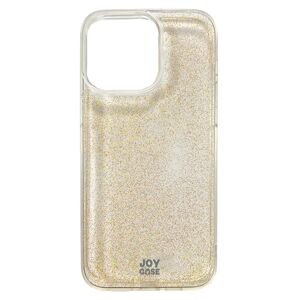 iPhone 15 Pro Max Joy Case Hybrid Glitter Cover - Gennemsigtig / Guld
