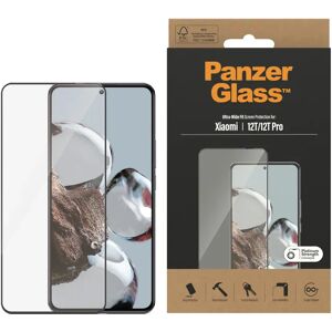 Xiaomi 12T / 12T Pro PanzerGlass Ultra Wide Fit Skærmbeskyttelse - Platinum Strength - Sort Kant