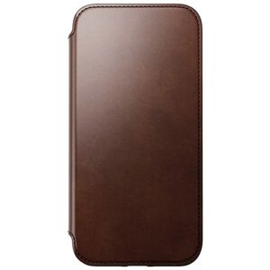Nomad iPhone 14 Pro Max Modern Horween Leather Folio Cover - MagSafe Kompatibel - Brun