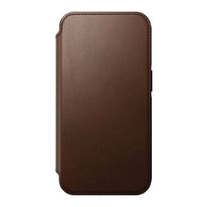 Nomad iPhone 14 Pro Modern Leather Folio Cover - MagSafe Kompatibel - Brun