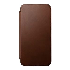 Nomad iPhone 14 Modern Leather Folio Cover - MagSafe Kompatibel - Brun