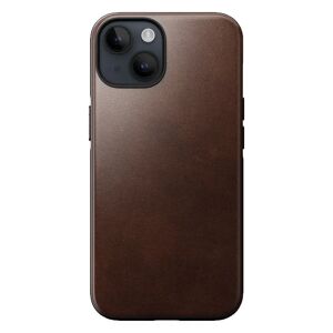 Nomad iPhone 15 Modern Horween Leather Cover - MagSafe Kompatibel - Brun