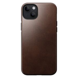 Nomad iPhone 15 Plus Modern Horween Leather Cover - MagSafe Kompatibel - Brun