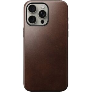 Nomad iPhone 15 Pro Max Modern Horween Leather Cover - MagSafe Kompatibel - Brun