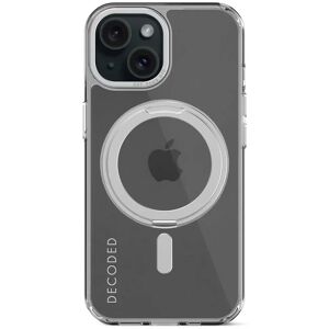 Decoded iPhone 15 Loop Stand Plastik Cover - 100% Genbrugsplast - MagSafe Kompatibel - Gennemsigtig