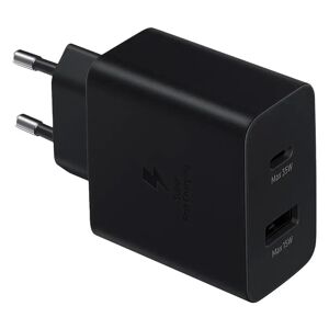 Samsung Super Fast Charge 35W Vægoplader m. USB-C PD & USB-A - Sort