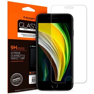 iPhone SE (2022 / 2020) / 8 / 7 Spigen Glas.tr Slim HD Hærdet Glas Skærmbeskyttelse - Case Friendly - Gennemsigtig