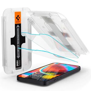 iPhone 13 Mini Spigen EZ Fit Glas.tR Skærmbeskyttelse - 2 Pack - Case Friendly - Gennemsigtig